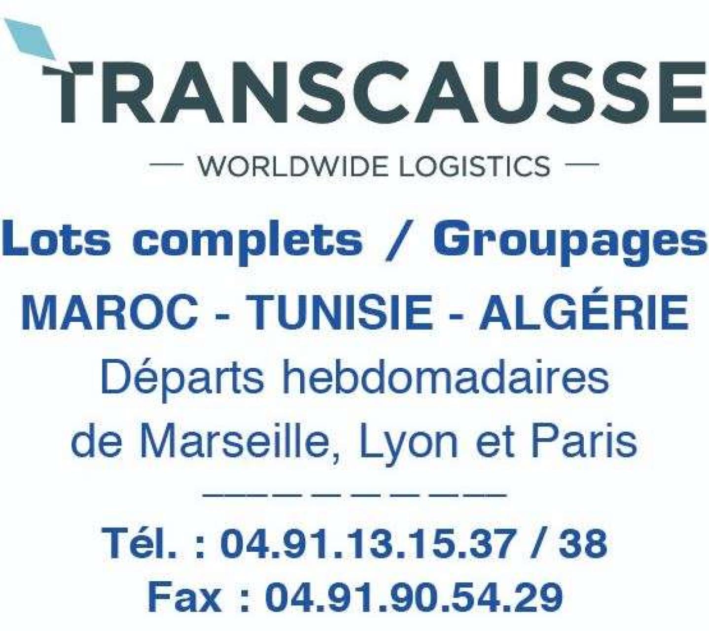 Transcausse Lots complets / Groupages — annonce Maritime